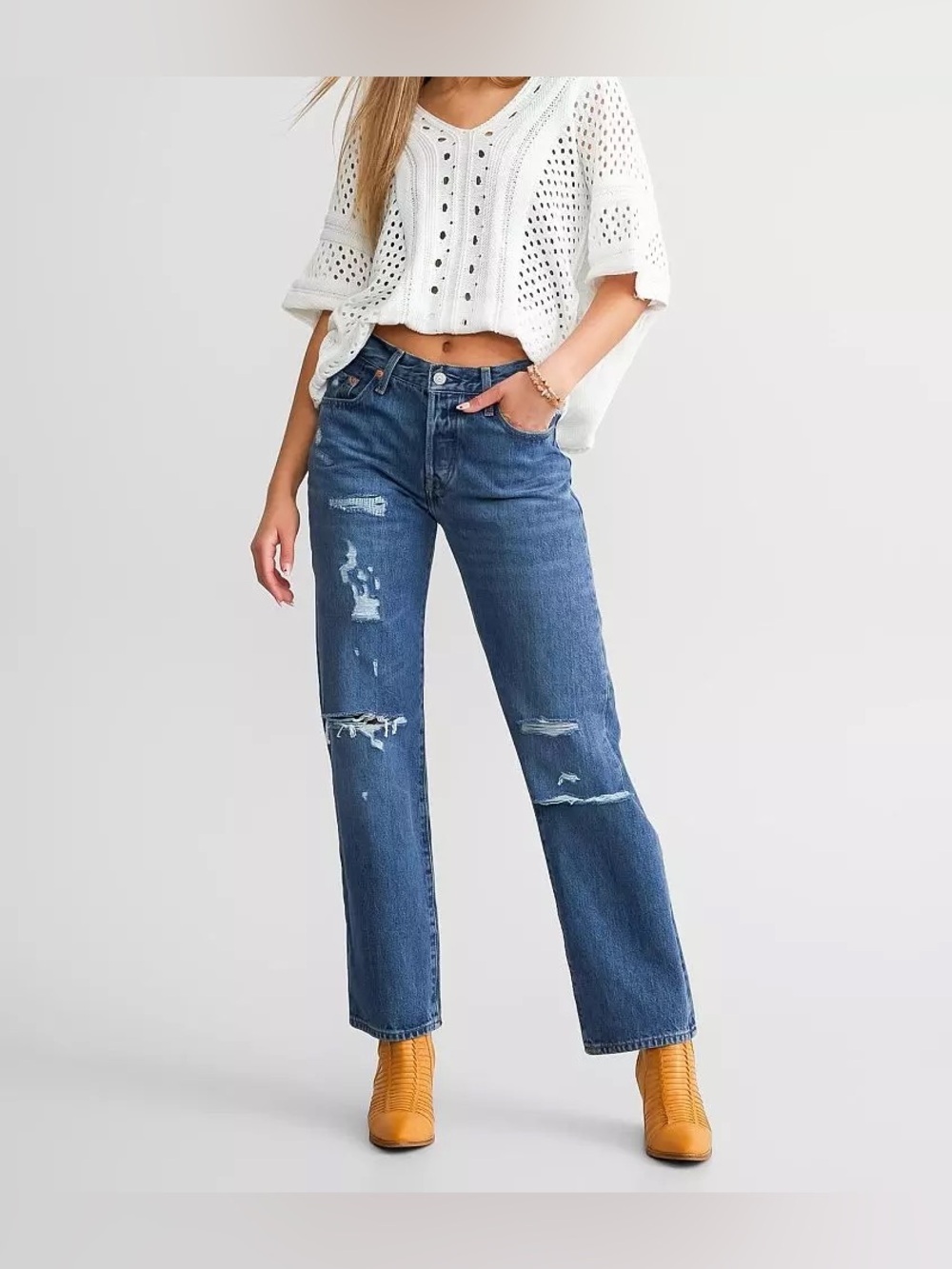 Levi’s Premium Jeans Womens 29 x 32 501 90s Straight Fever Pitch